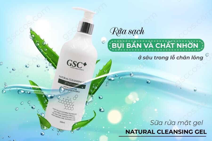 Sữa rửa mặt gel Hàn Quốc GSC 500ml