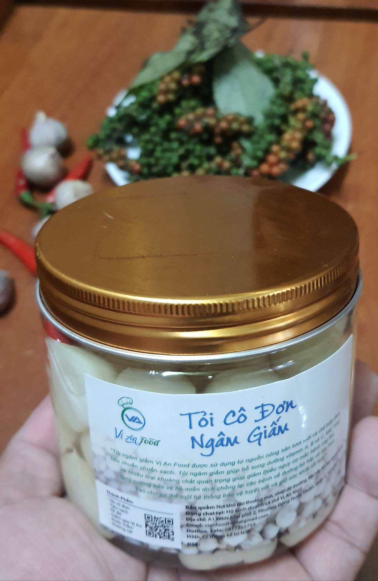 Tỏi cô đơn ngâm Giấm (500gram)