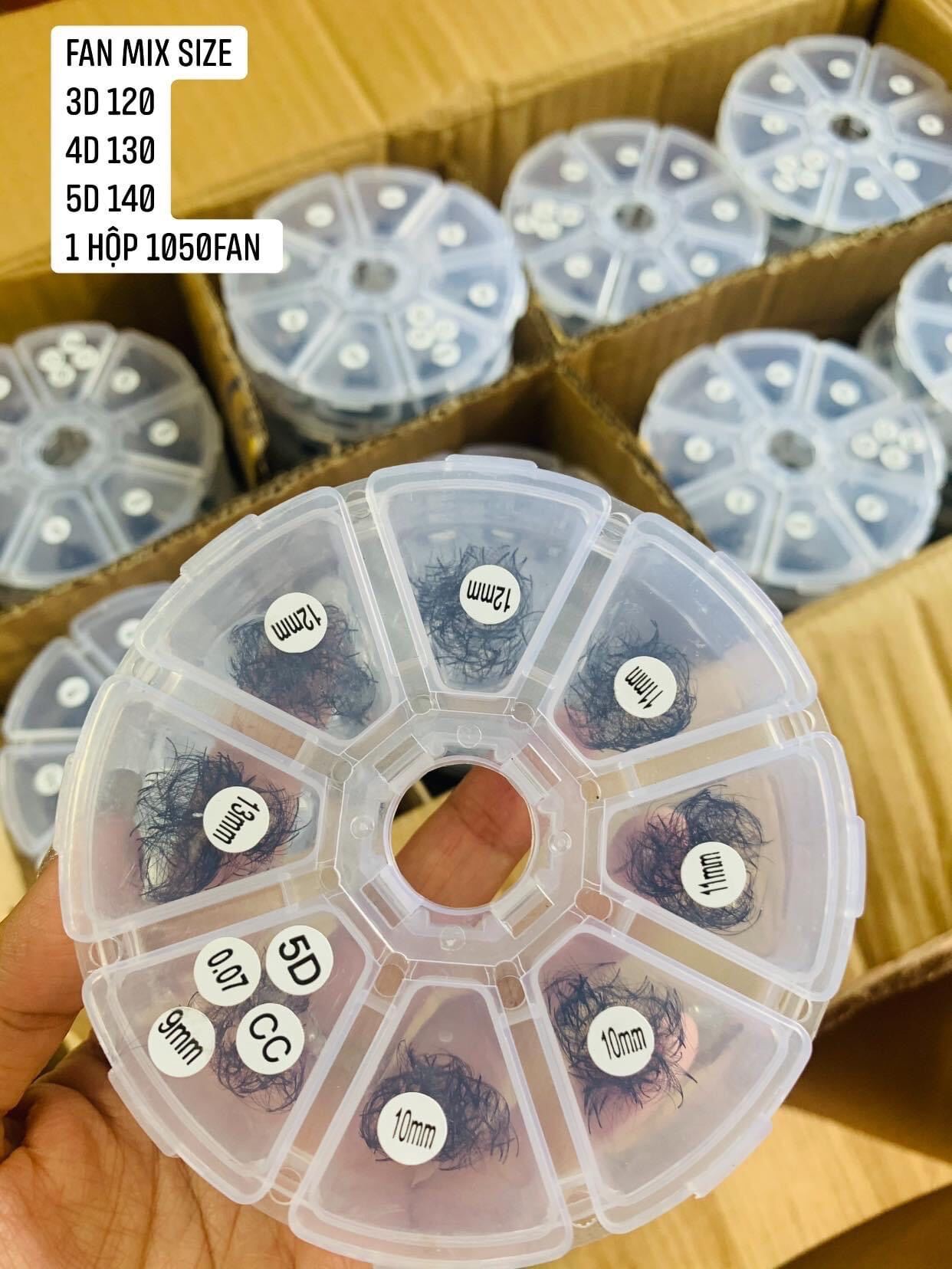 Mi Fan 3D -4D hộp mix size