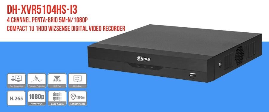 Đầu ghi hình hdcvi ai 4 kênh dahua dh-xvr5104hs-i3 chính hãng