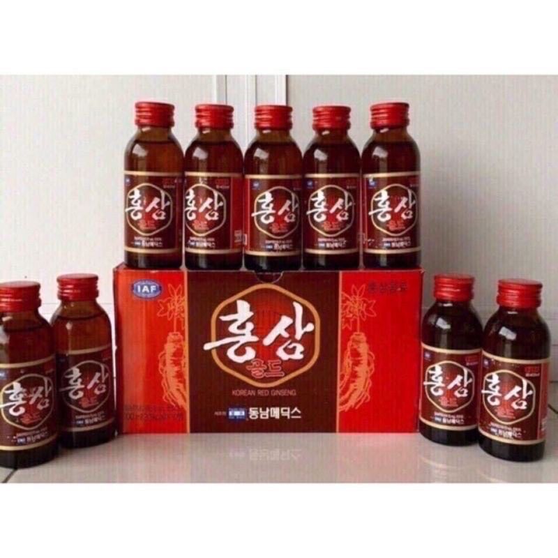 Nước sâm chai Hàn Quốc hộp 10chai x 100ml