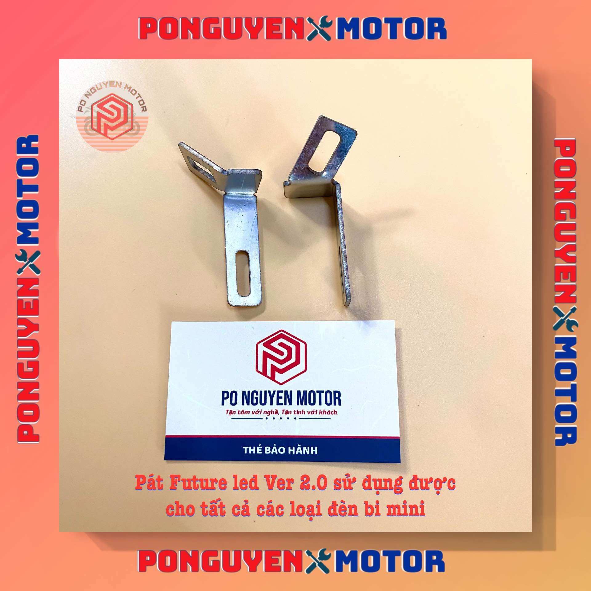 Pát inox lắp đèn bi mini cho Future Led 2019-2024