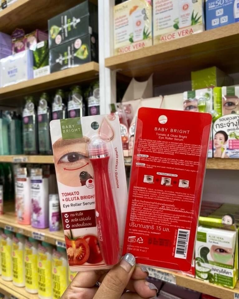 Bút lăn mắt cà chua baby bright tomato thái lan