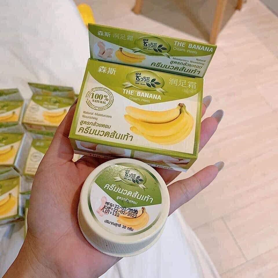 Kem bôi nứt gót chân chuối banana heel cream thái lan