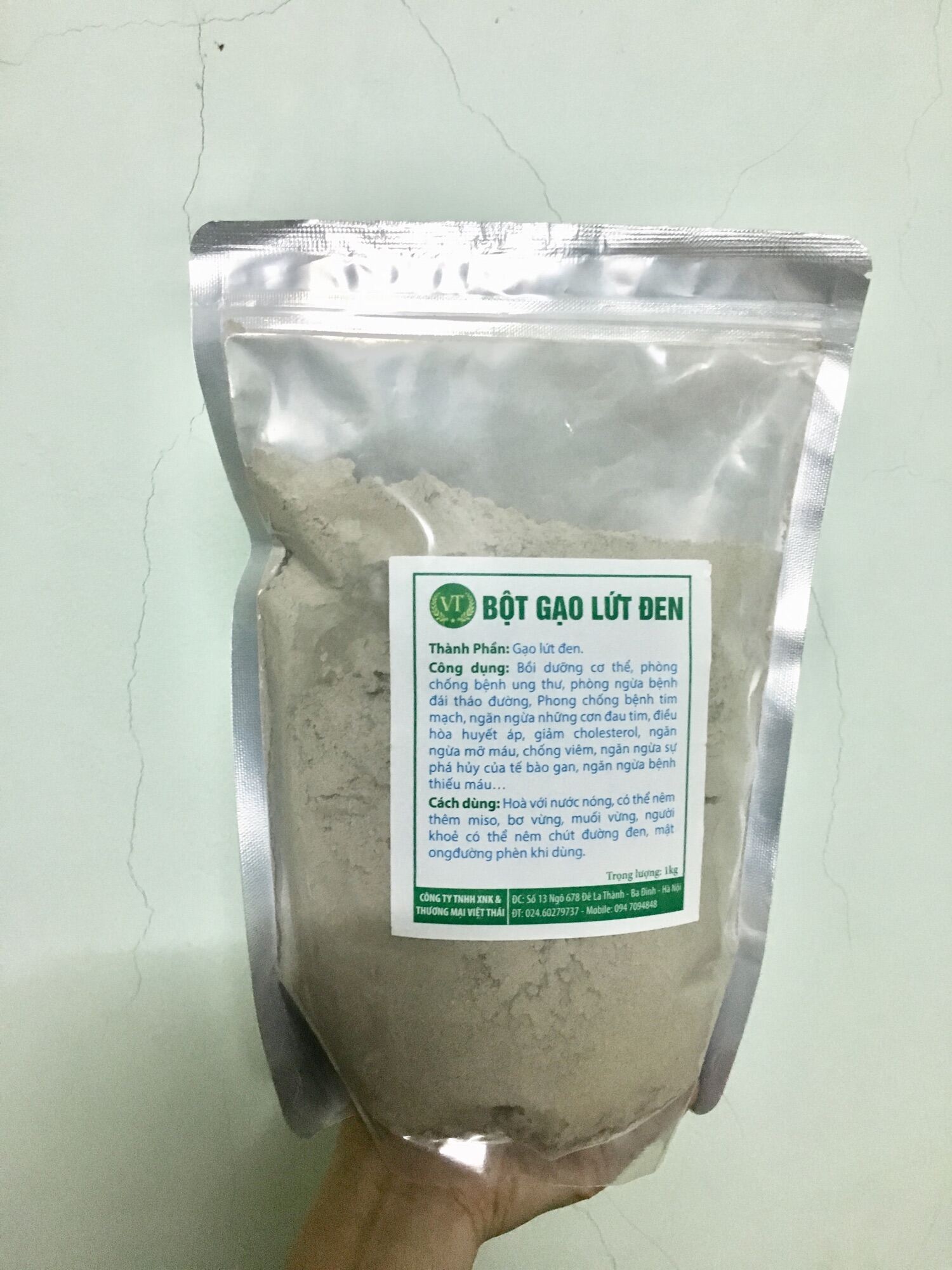 Bột ngũ cốc làm từ gạo lứt đen - đỏ giúp giảm cân, đóng gói 1kg