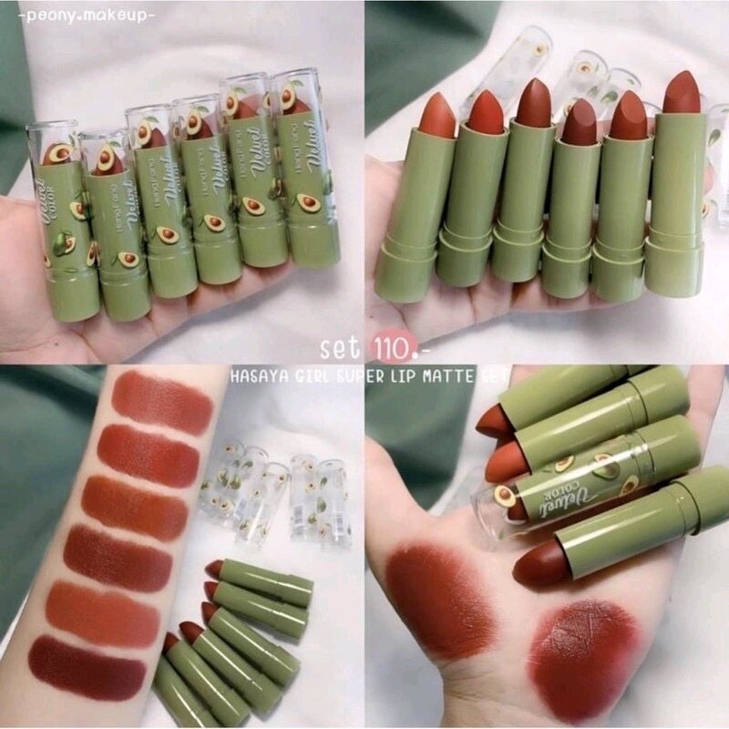 Set 6 Son dưỡng Bơ có màu Thái Lan