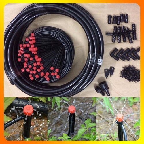 Bộ kit tưới 70 cây cắm 8 tia nhỏ giọt hh70