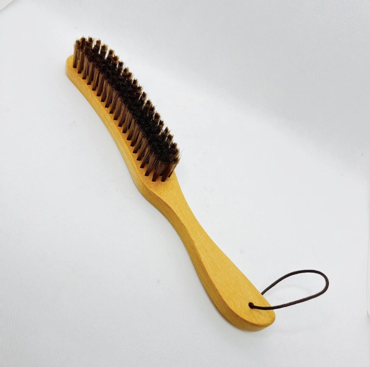 Lược phủi tóc, Chổi phủi tóc cán gỗ cong lông mềm mịn cao cấp chuyên dụng