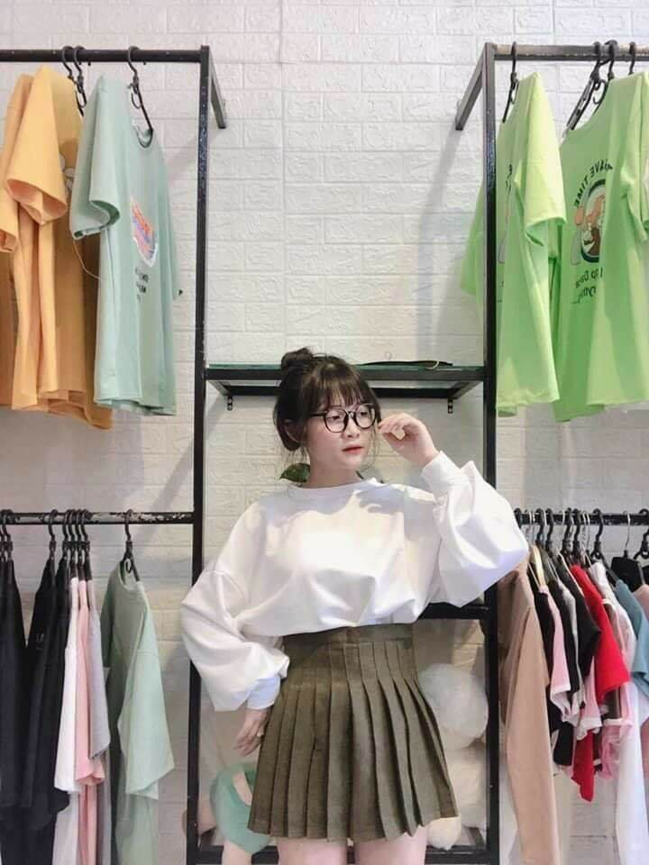 ÁO CROPTOP TAY PHỒNG ĐỦ MÀU