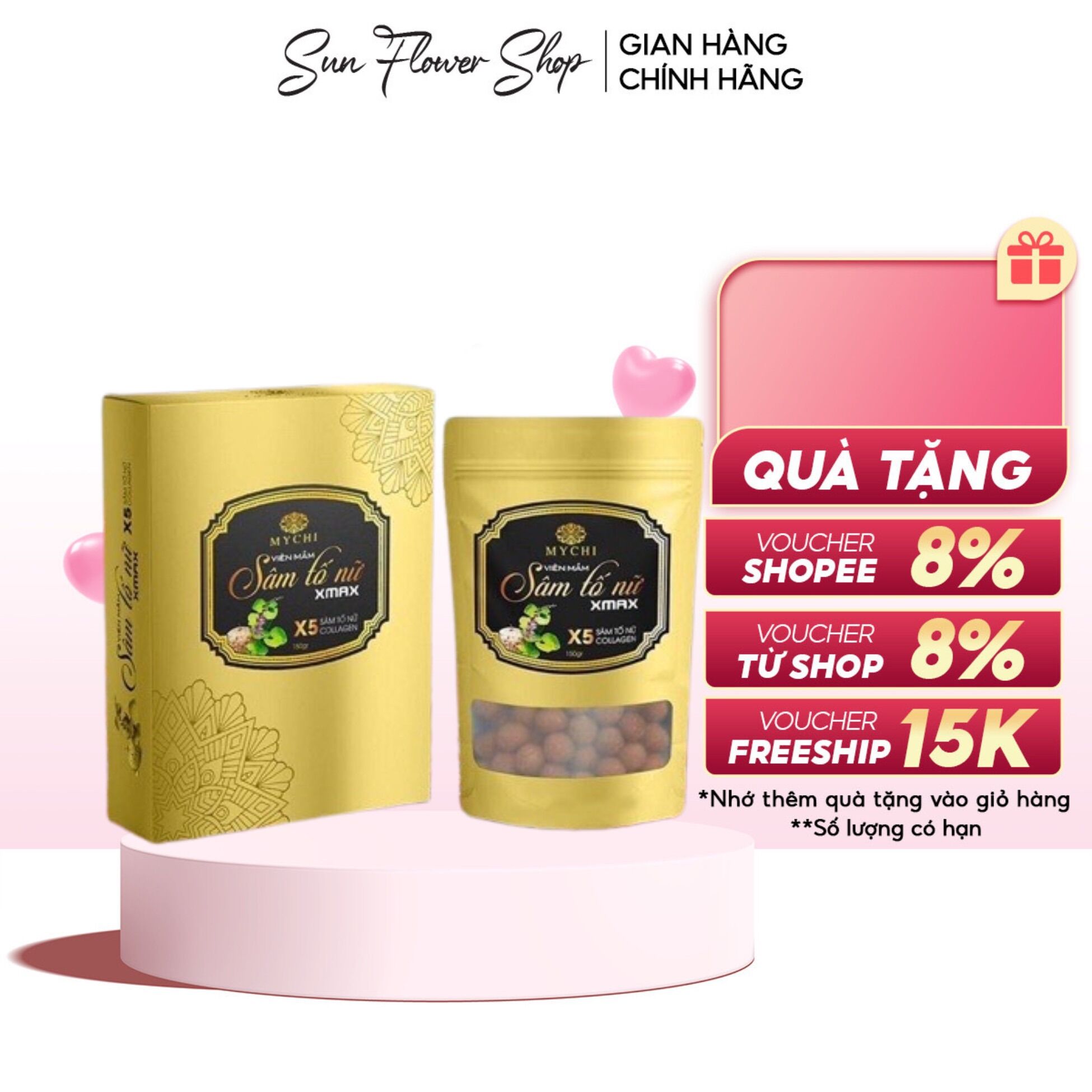 [CHUẨN HÃNG]KẸO MẦM SÂM TỐ NỮ XMAX MYCHI THẢO MỘC 37