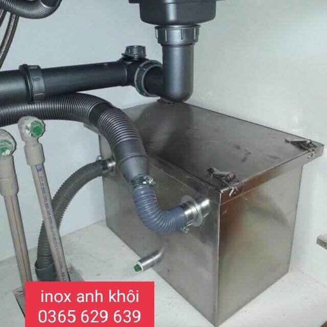bể tách mỡ Inox cao cấp