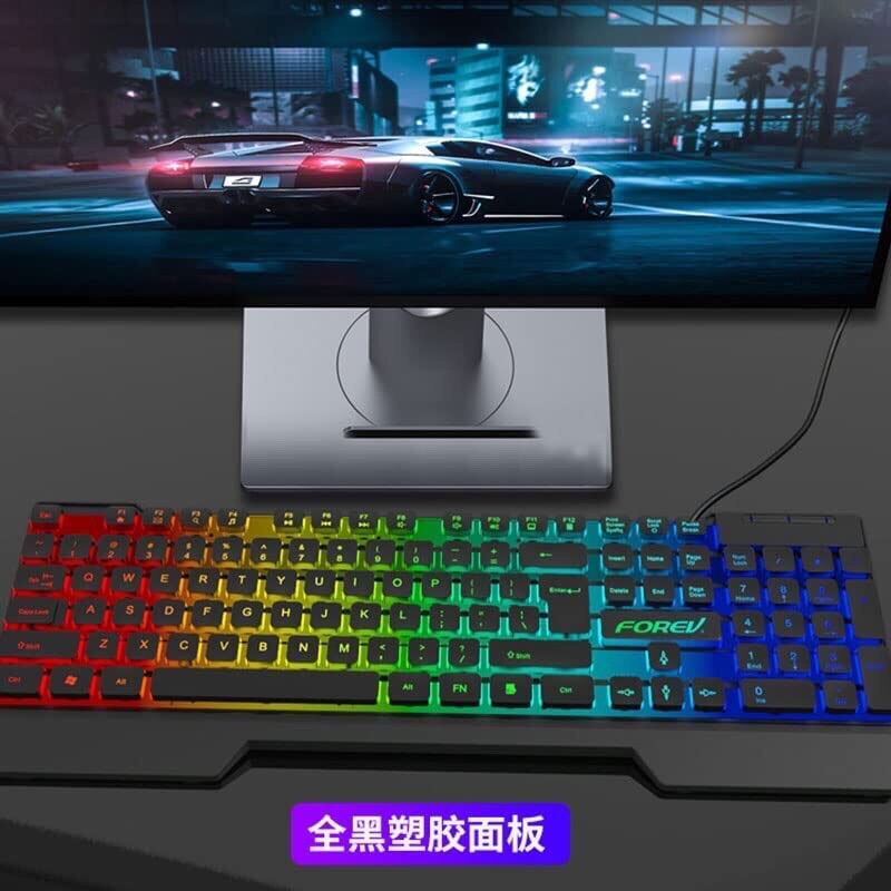 Bàn Phím Máy Tính Laptop Có Dây Giả Cơ Gaming Led FOREV FV Q58 Giá Rẻ Chất Lượng