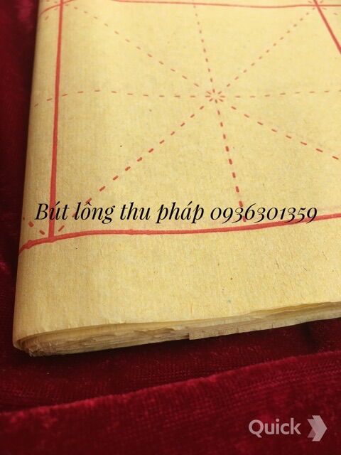 Giấy tập viết thư pháp ô mễ