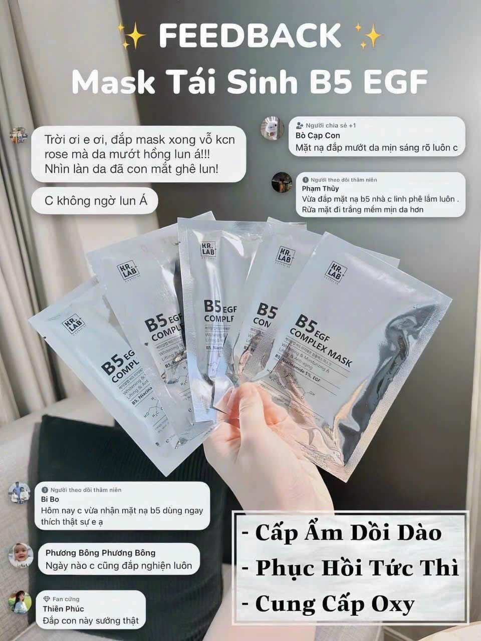 Mặt nạ phục hồi da B5 EGF Complex Mask