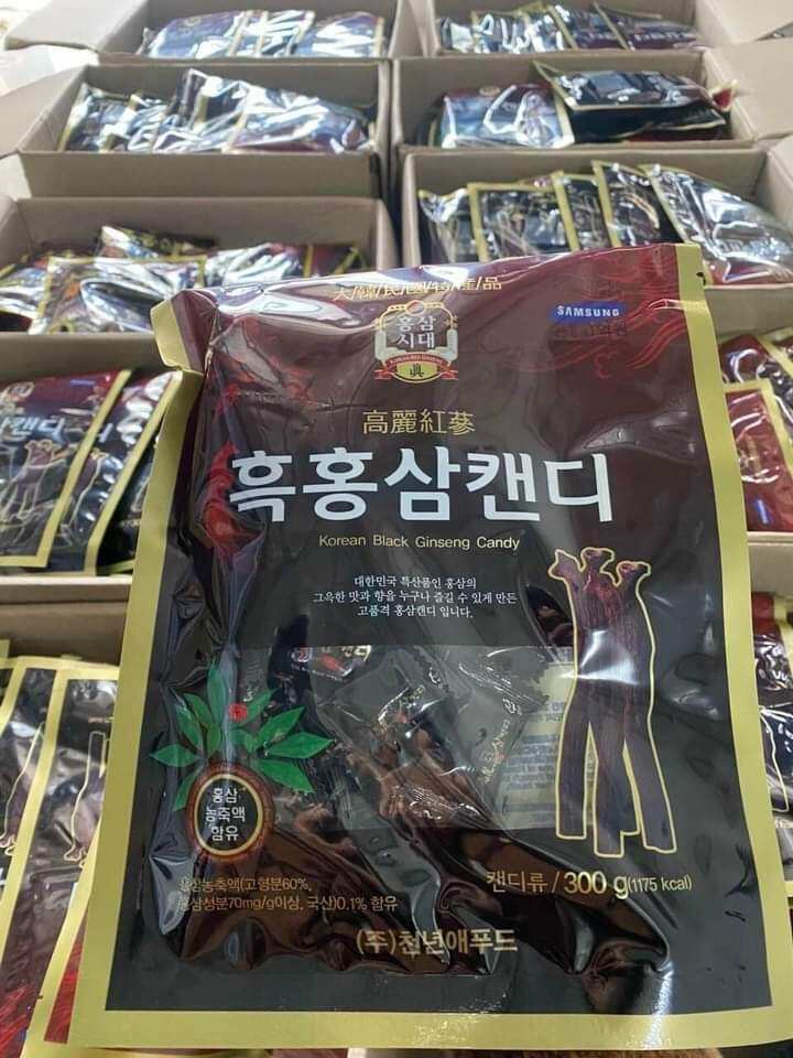 Kẹo hắc sâm hàn quốc 300g - kẹo sâm đen hàn quốc - 300gram - kẹo sâm hàn quốc
