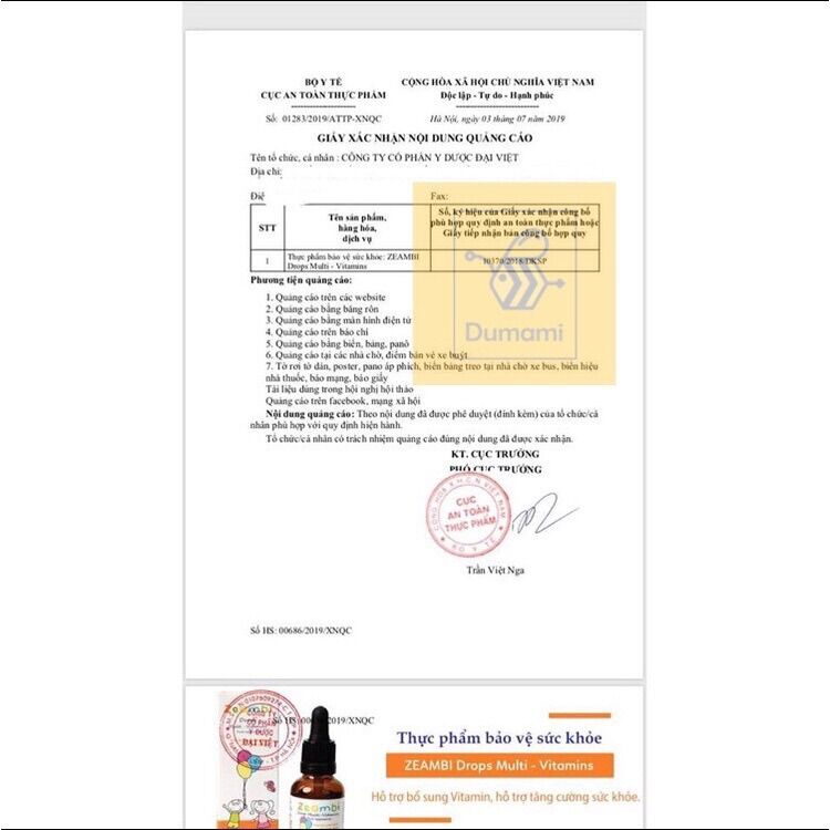 Vitamin Zeambi 30ml cho bé Từ Anh Quốc