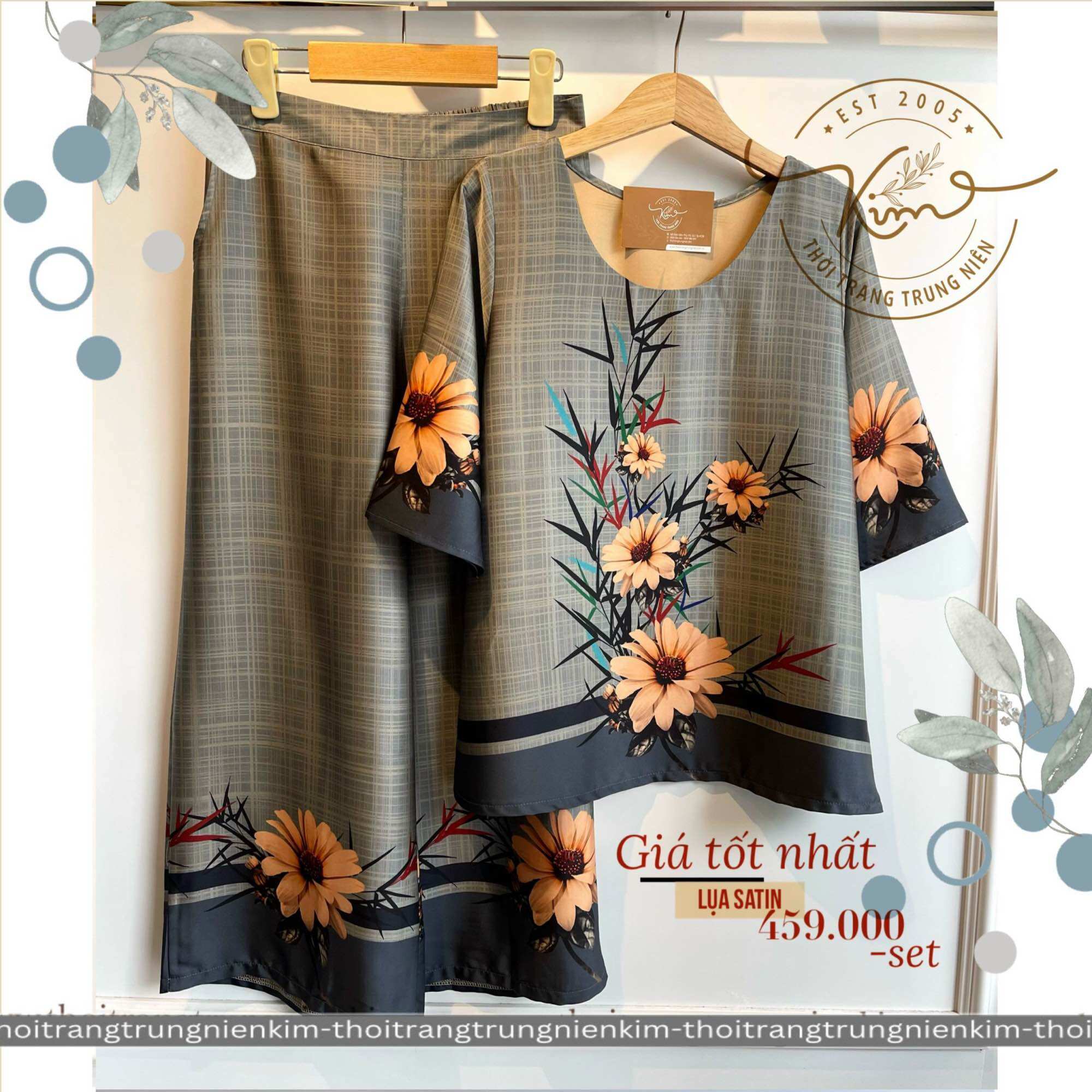 *HOT HOT* Set lụa trung niên sang trọng Bigsize