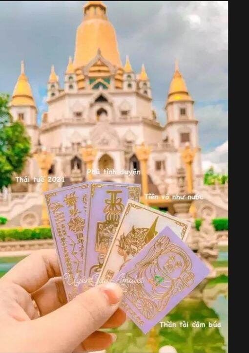 BỘ 4 PHÙ THÁI TUẾ + TÌNH DUYÊN + TIỀN VÀO + THẦN TÀI GIỮ CỦA