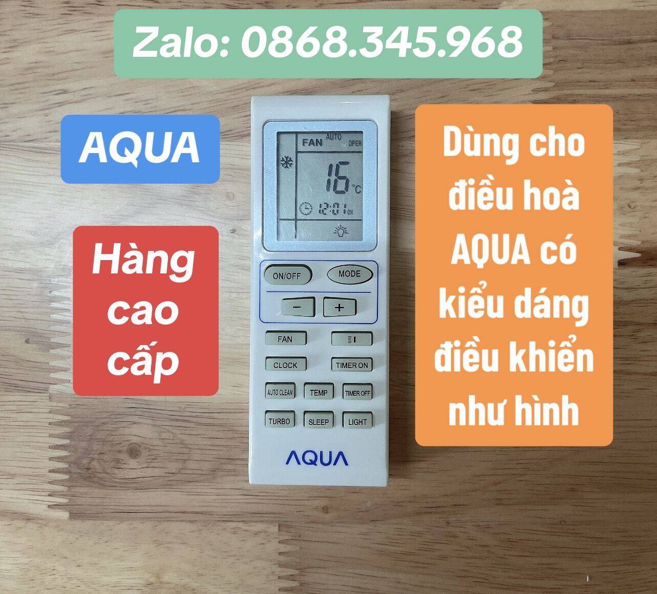 Điều khiển điều hoà AQUA