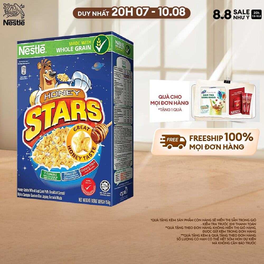 [FREESHIP TOÀN QUỐC] Ngũ cốc ăn sáng HONEY STARS (Hộp 150g)