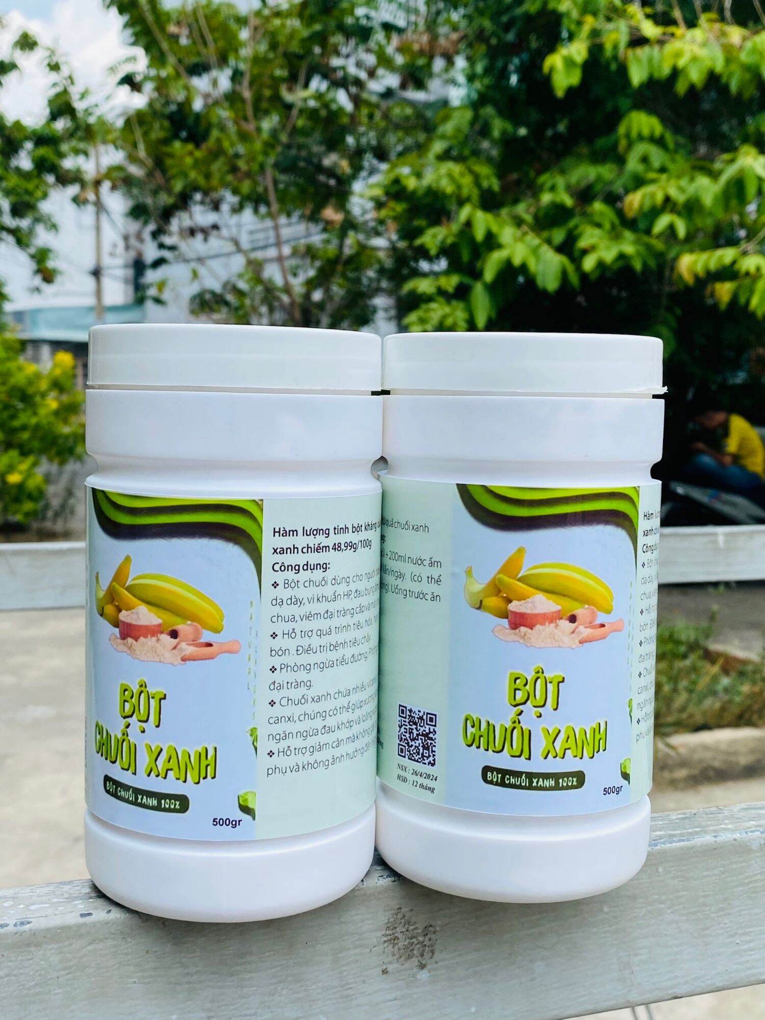 Bột chuối xanh hũ 500 gram