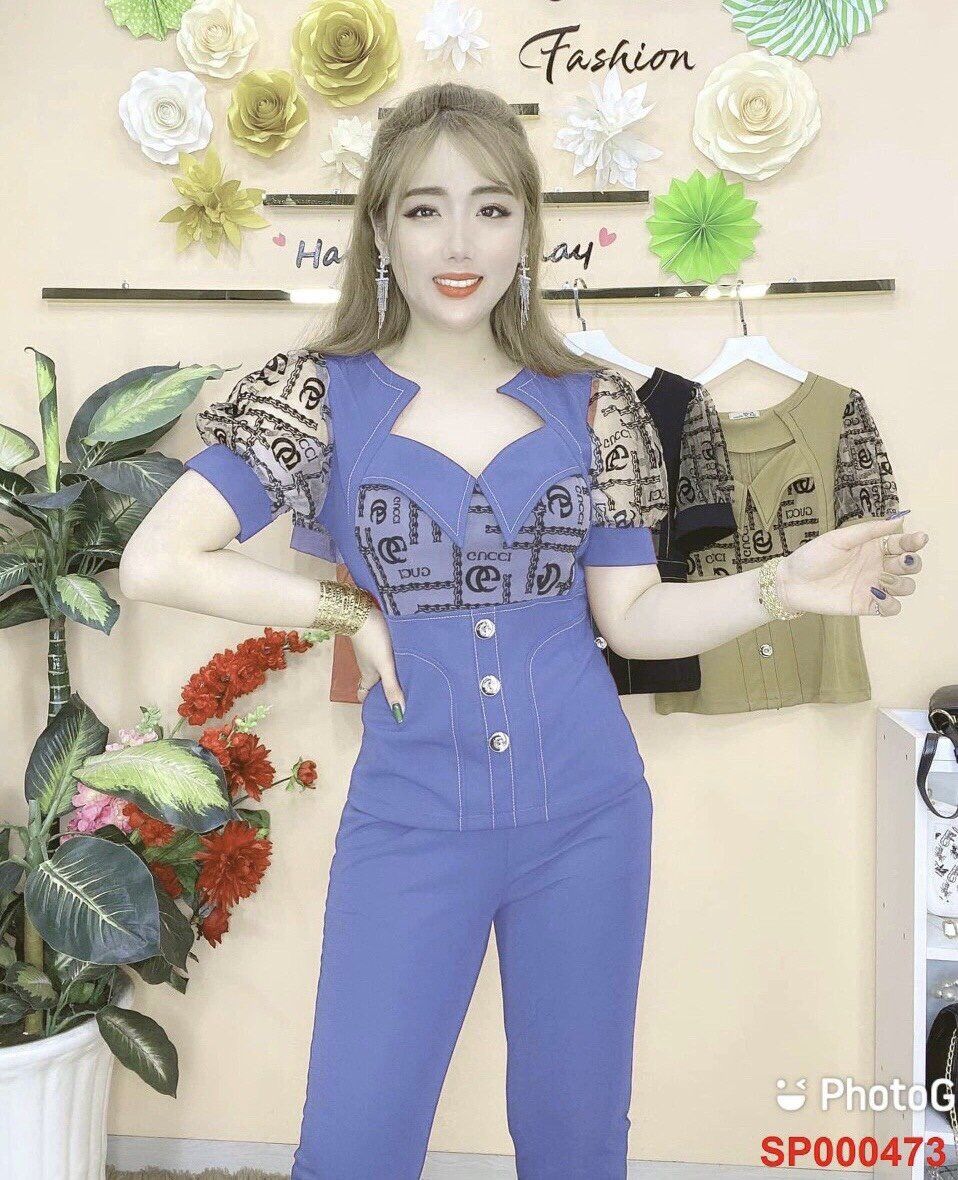 Đồ bộ thun cát hàn kiểu 473