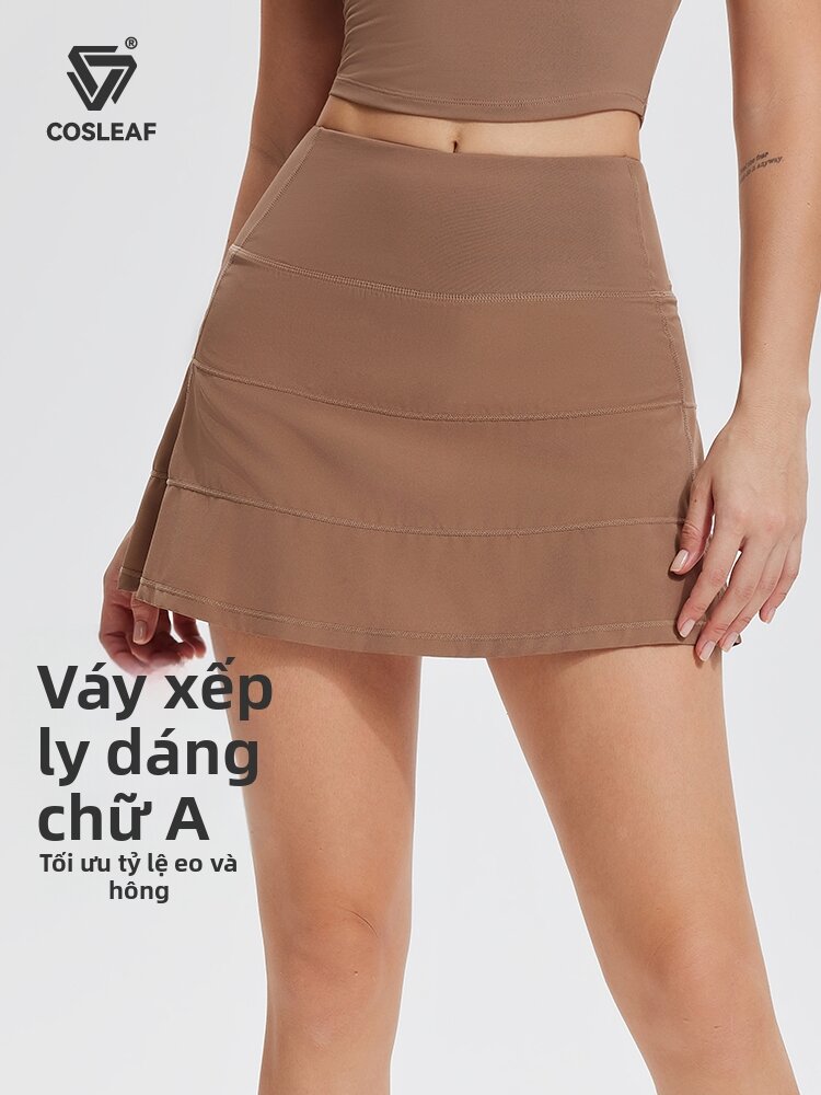COSLEAF | Chân Váy Thể Thao 2 Lớp Chống Lộ Co Giãn Thoáng Mát