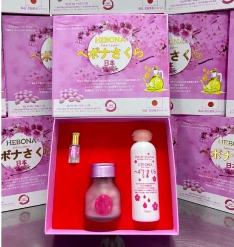 Viên uống thơm cơ thể Hebona phiên bản mới chính hãng