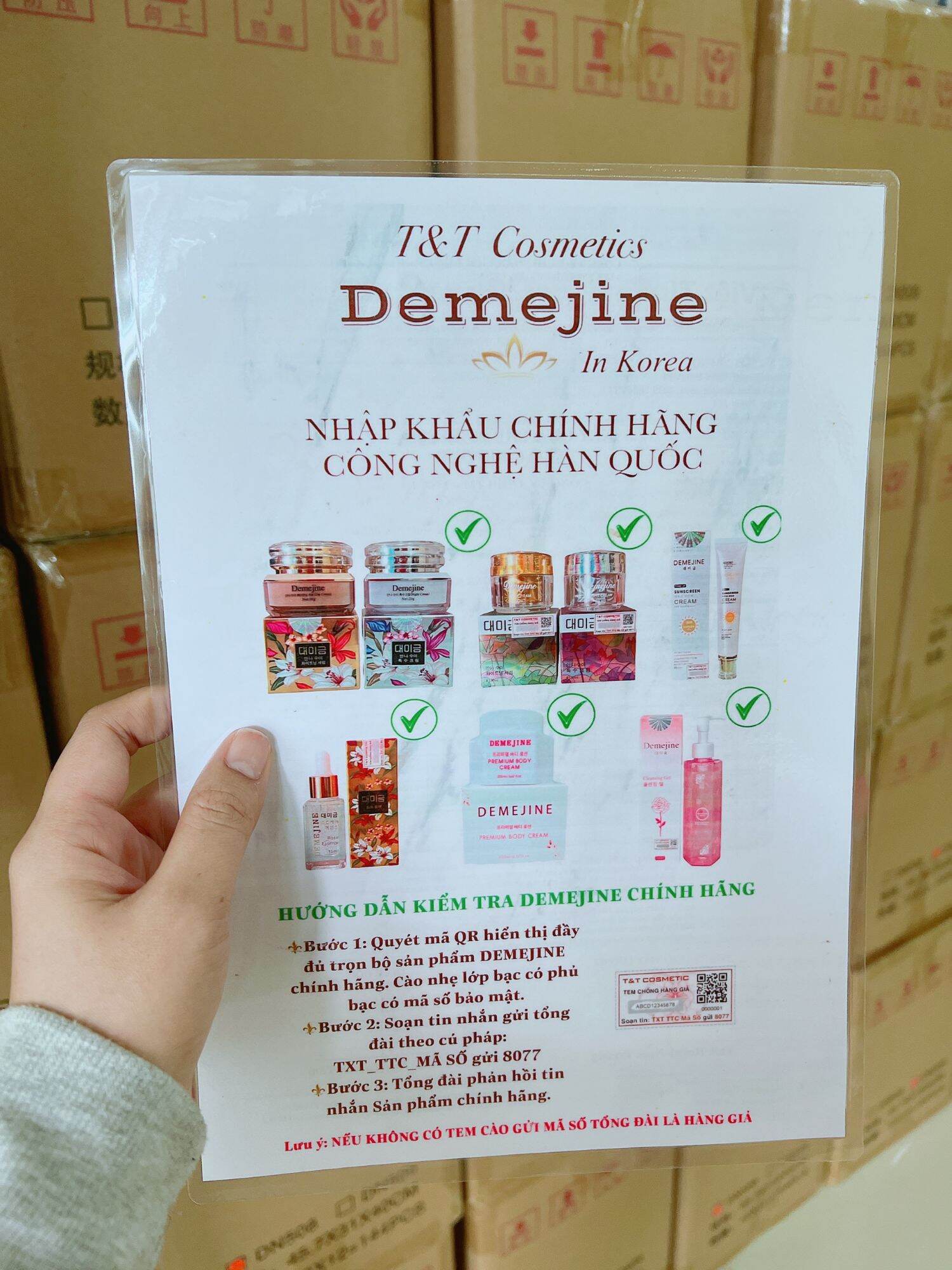 Sữa rửa mặt demejine chính hãng