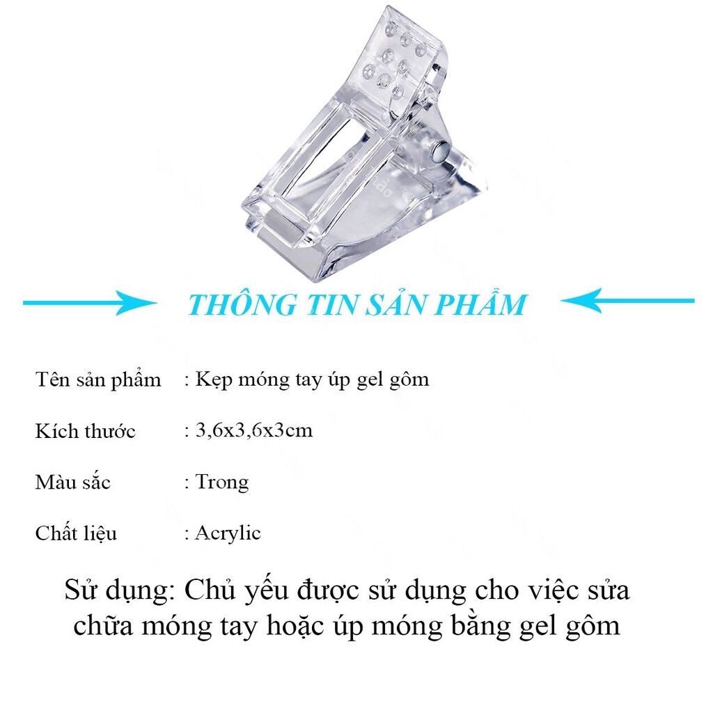 Kẹp móng up gel gôm