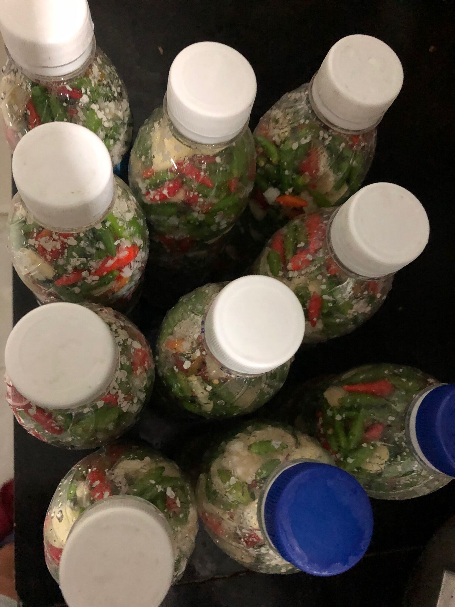 120k/3 chai ớt thóc sóc muối
