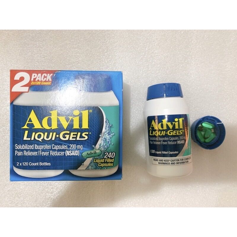 Advil 240 viên 1 hộp 2 hũ mỹ