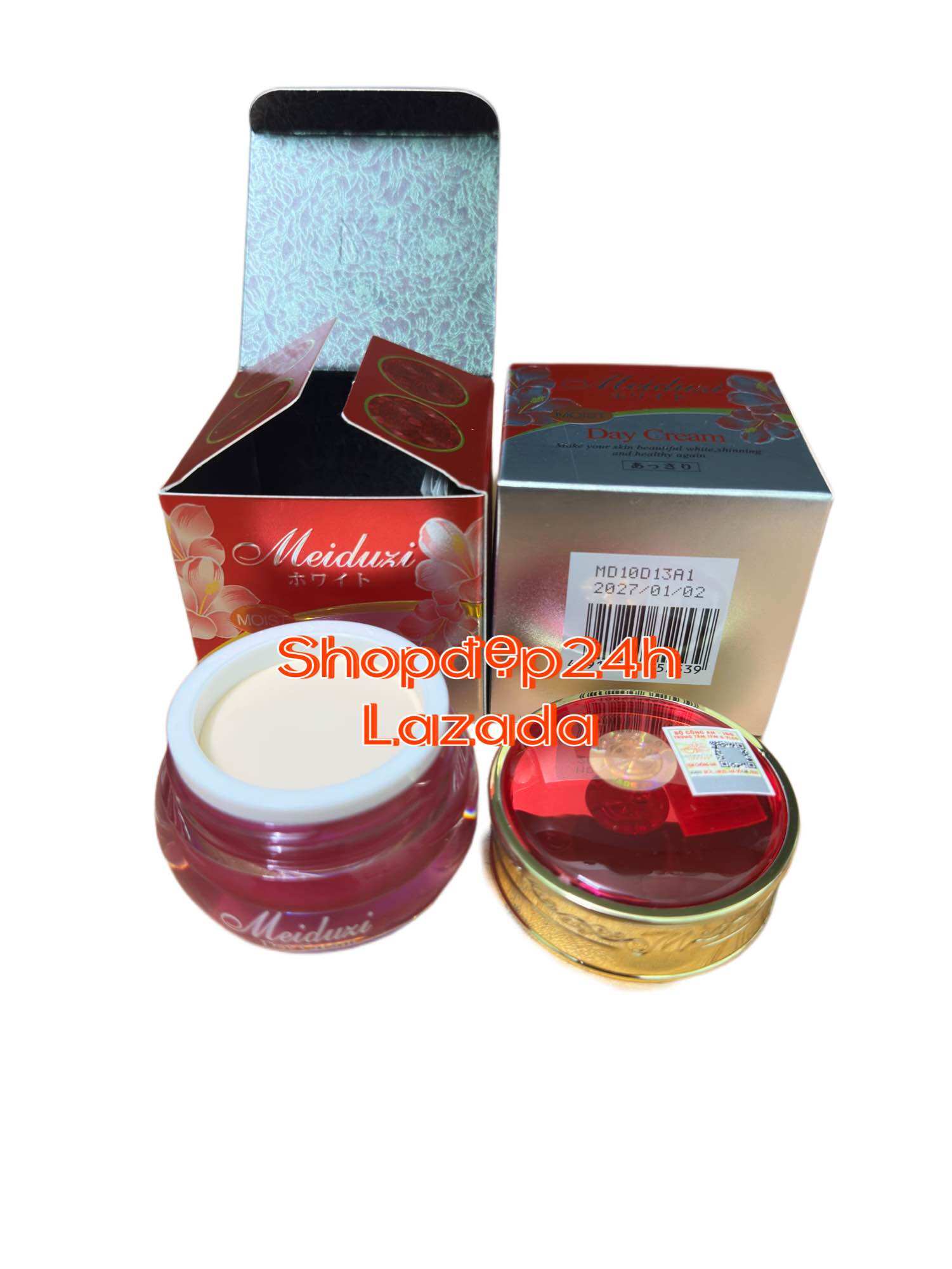 Kem dưỡng trắng da mờ nám Meiduzi Nhật bản ban ngày tem check BCA
