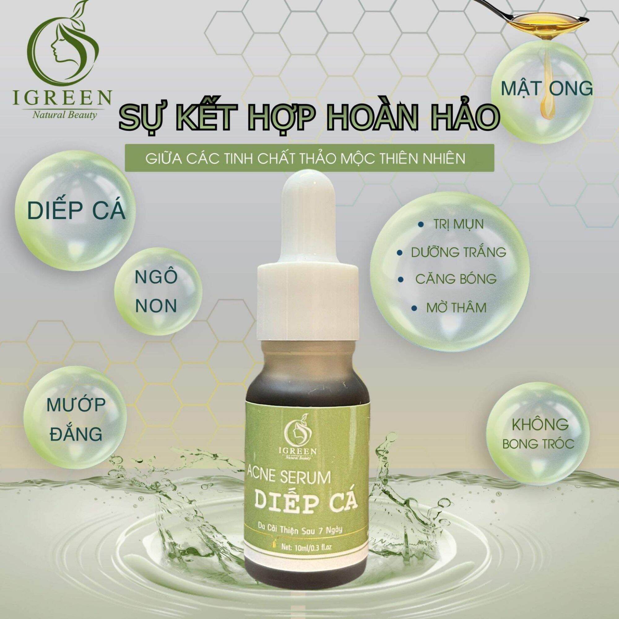 Serum trị mụn Diếp Cá igreen (Chính hãng)