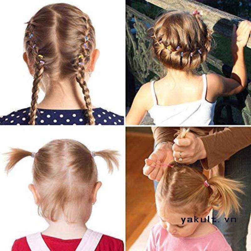 Combo Set 100 dây thun buộc tóc co giãn tốt