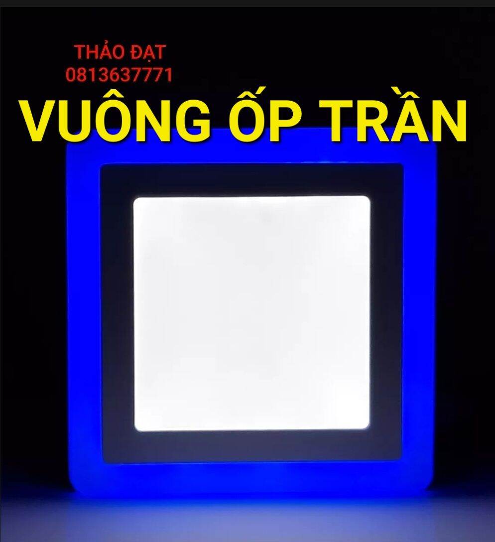 ĐÈN LED ỐP + ÂM TRẦN  - 3 CHẾ ĐỘ MÀU 12W+4W