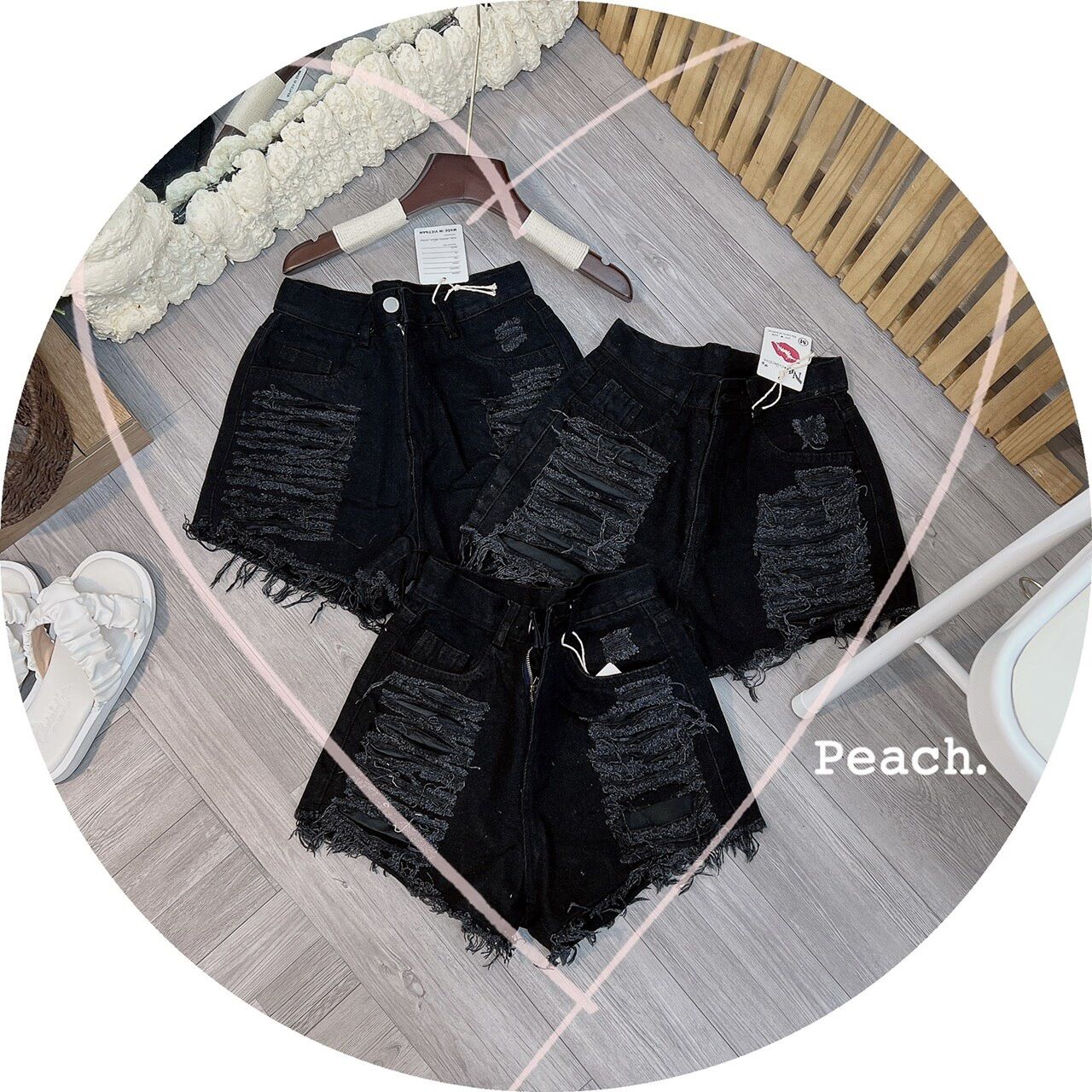 Quần đùi jeans rách đùi cực sexy