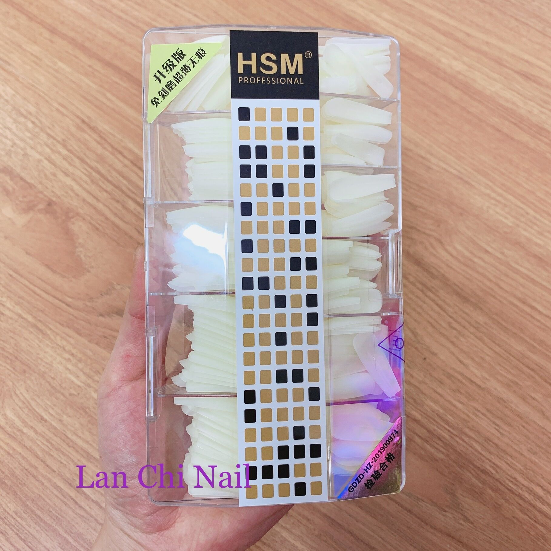 Móng úp HSM nhám form thang Hàn Quốc, móng úp thang nhám, móng úp tay