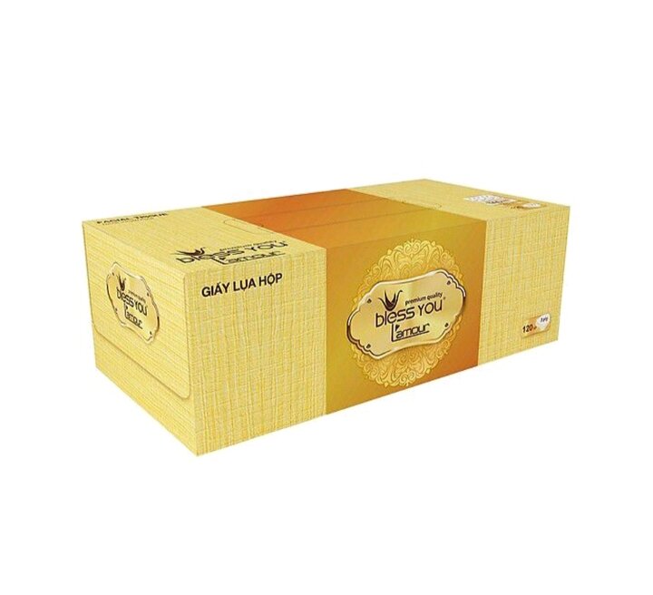 Thùng ( 60 Hộp)  Khăn Hộp BLESS YOU LAMOUR 120 tờ