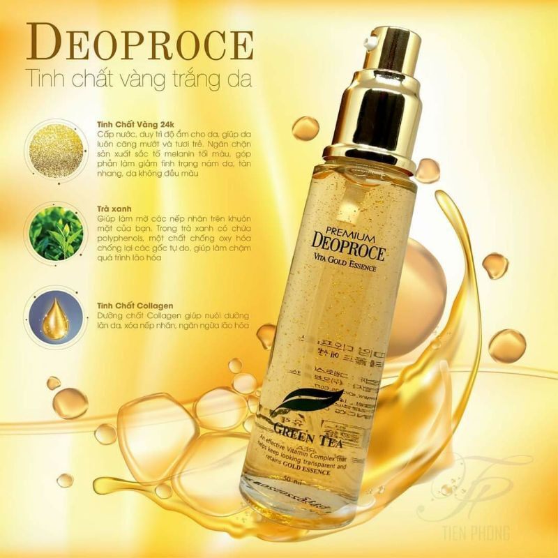 Serum Collagen 24k tinh chất trà xanh Deoproce Hàn Quốc