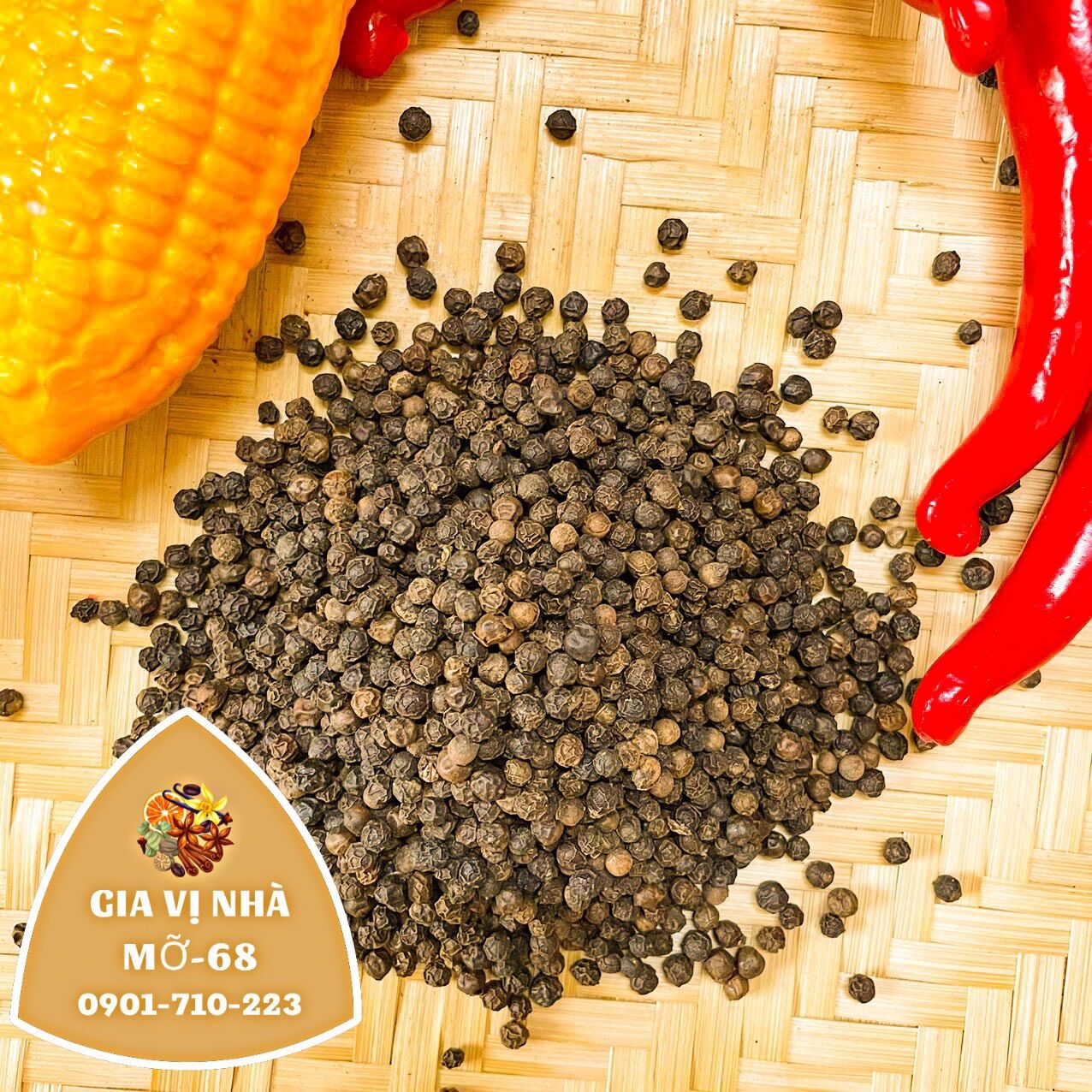 TIÊU SỌ HẠT ĐEN (TIÊU ĐEN )-100GR