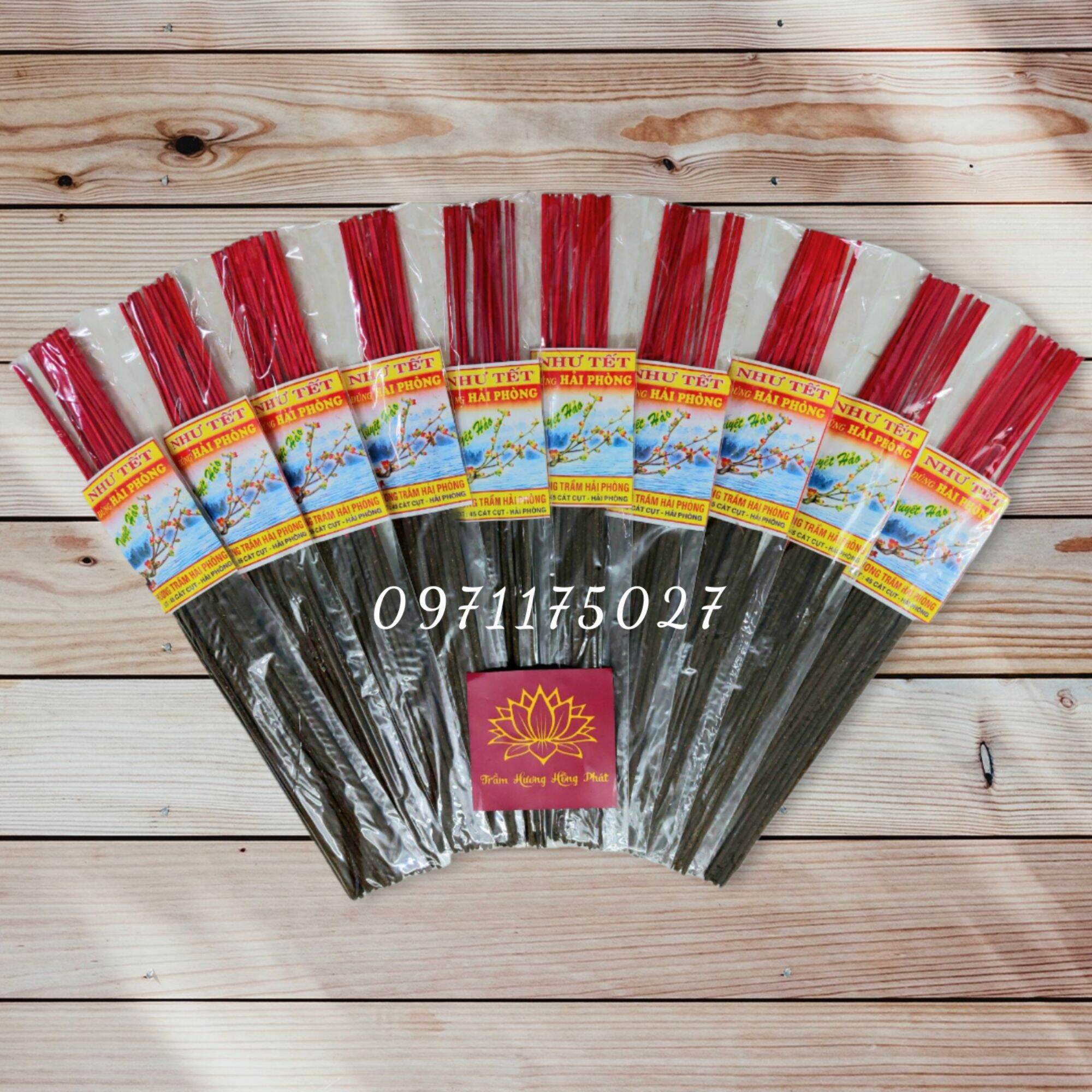 Nhang Như Tết Hải Phòng, Hương Trầm Hải Phòng (1 Túi 10 tép) Nhang Rụng Tàn