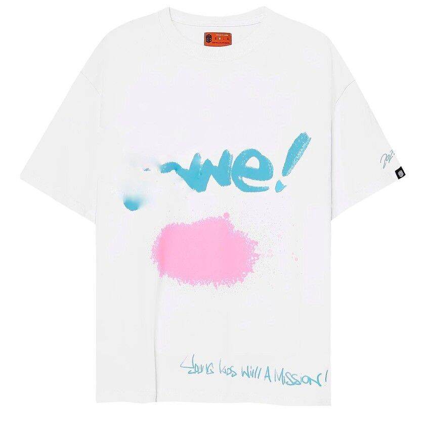 Áo thun unisex swe spray 100% cotton full tag form rộng tay lỡ - gaupeoo