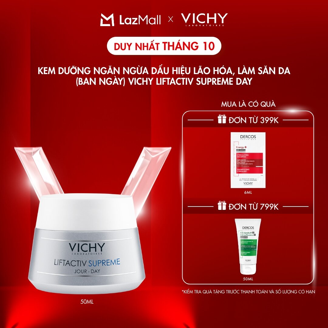 Kem dưỡng ngăn ngừa dấu hiệu lão hóa, làm săn da (ban ngày) Vichy Liftactiv Supreme Day
