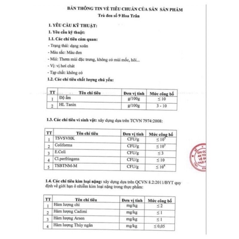 Trà Đen số 9 500gr [Chính Hãng]