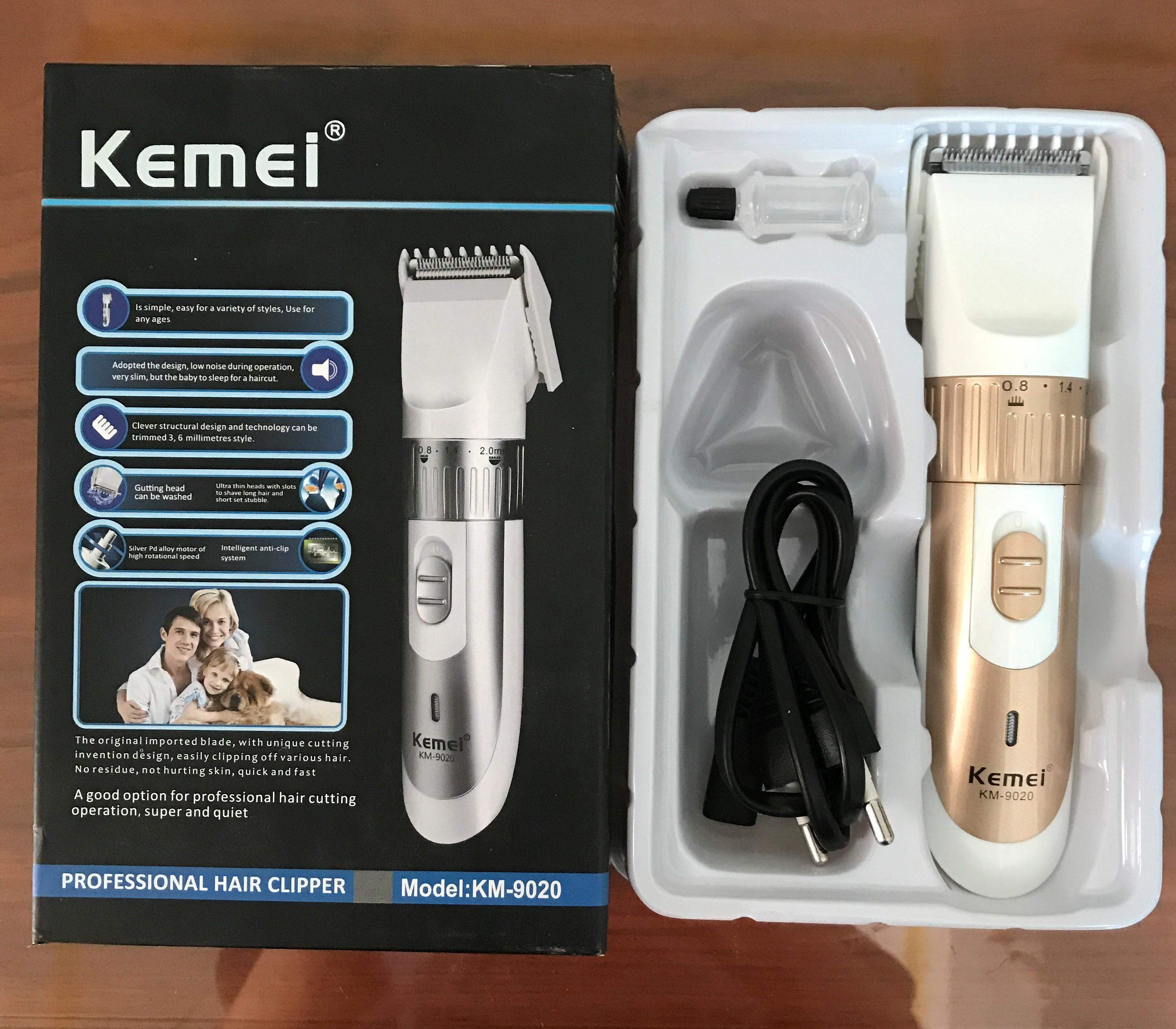 Tông đơ cắt tóc kemei km-9020, tông đơ hót tóc trẻ em người lớn, tông đơ cắt tóc sạc pin