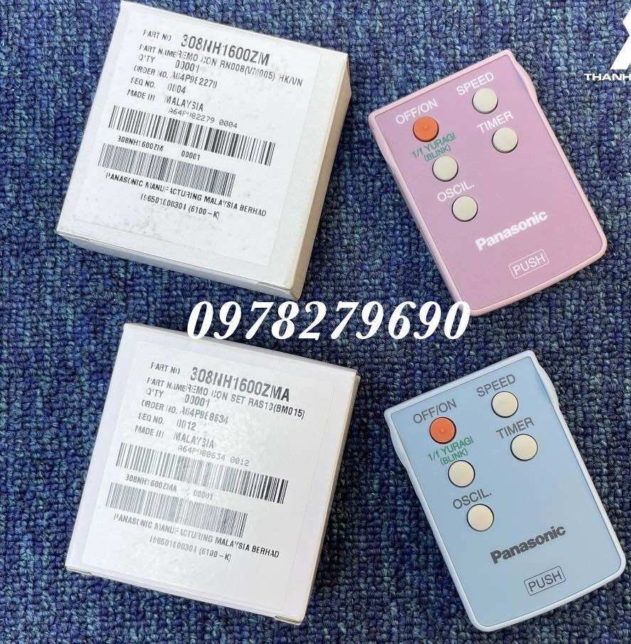Điều khiển từ xa, khoá cánh quạt quạt cây panasonic f308nh f-308nh f308 và quạt kdk n30nh