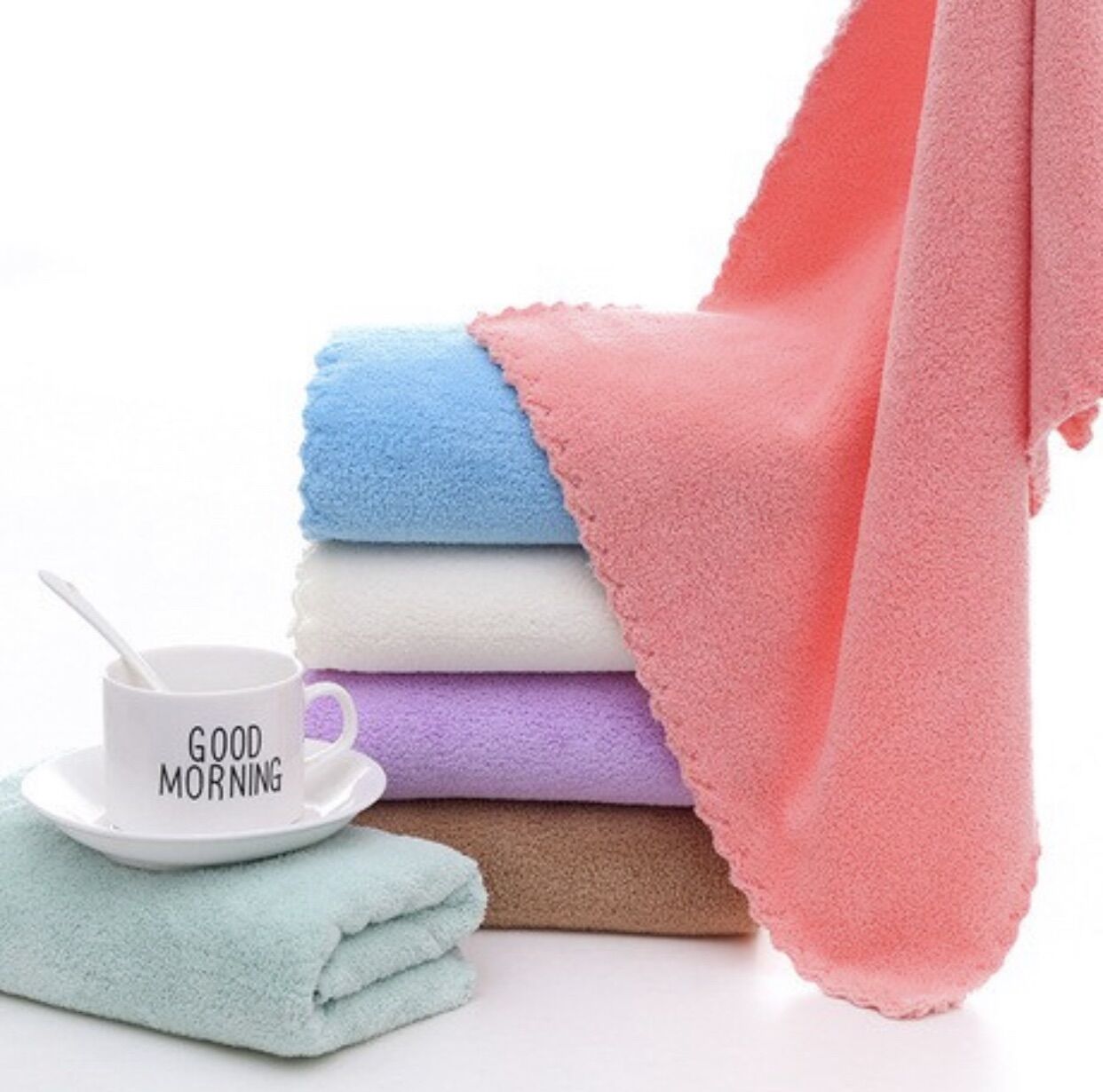Khăn mặt hàn quốc, khăn lau mặt lông cừu mềm mịn khổ 30x50