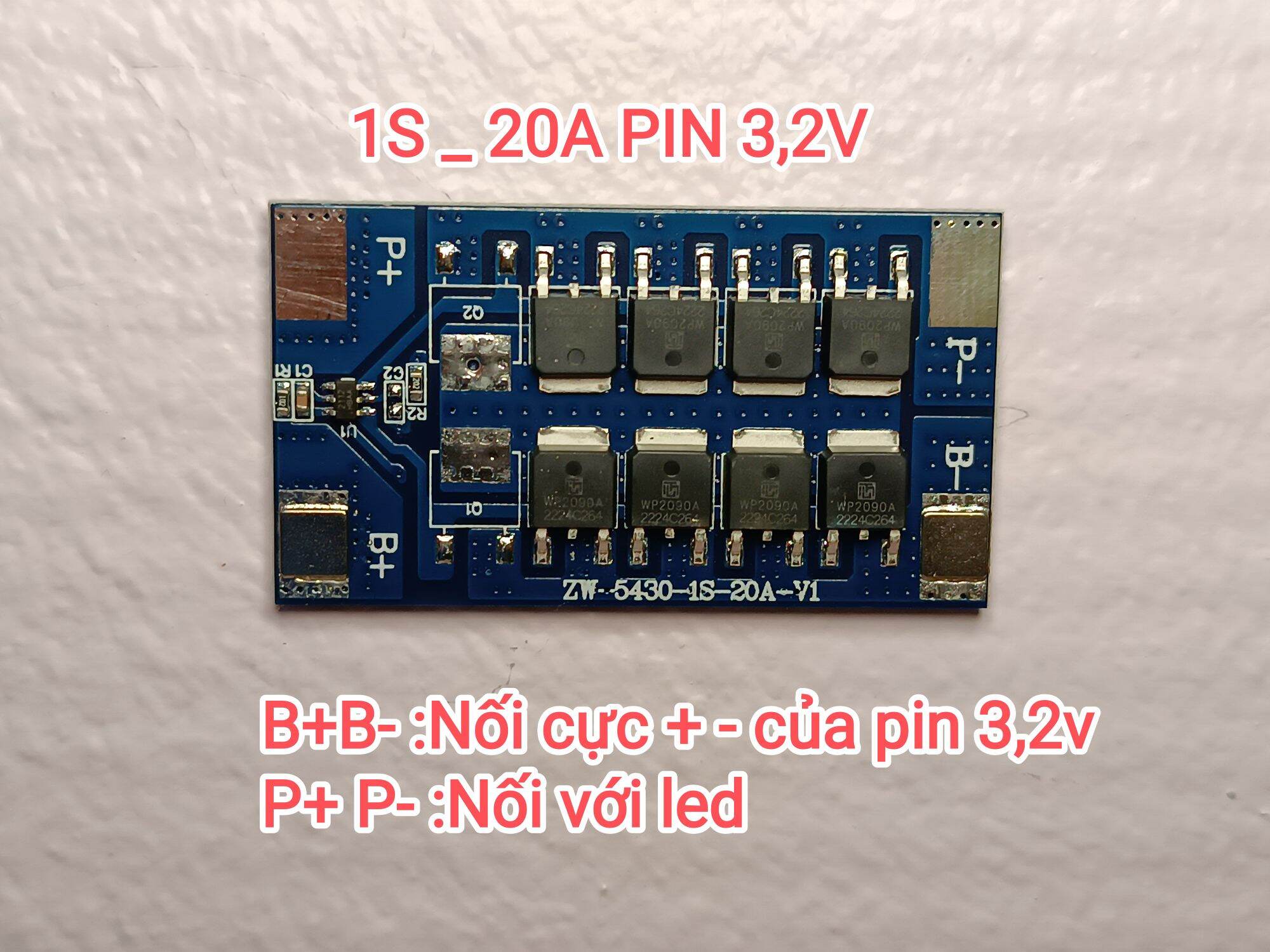 Mạch bảo vệ 1s 3,2v cho pin 32650