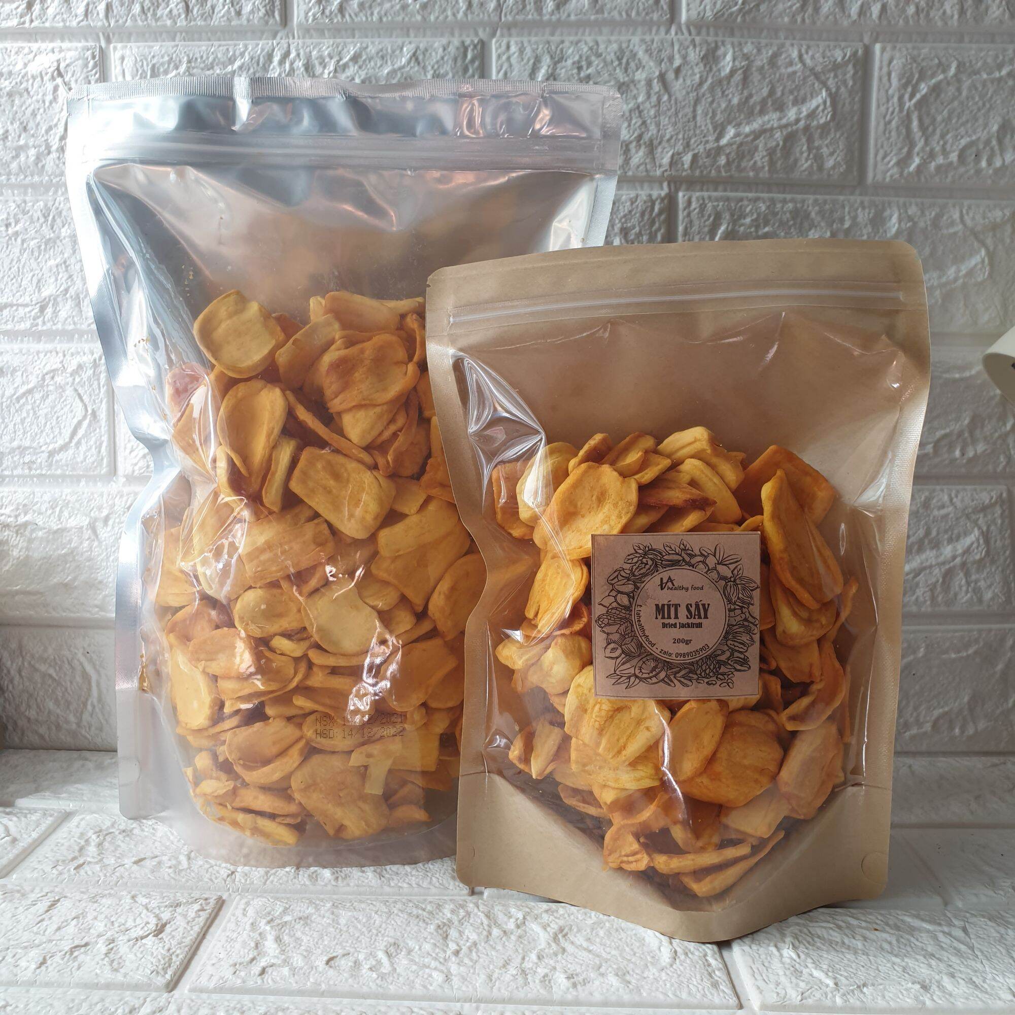 Mít sấy giòn (Hàng xuất khẩu: giòn, ngọt, miếng nguyên cánh)_ 200g/ 500g